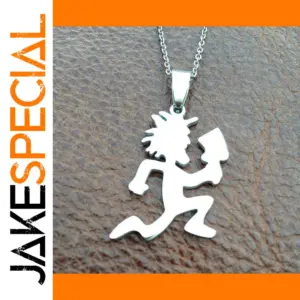 Unisex Stainless Steel Hatchet Man Necklace
