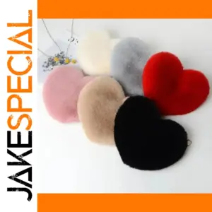 Faux Fur Heart-Shaped Handbag in Multiple Colors