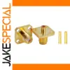 Gold-Plated SMA-KF-B2 Flange RF Connector Set