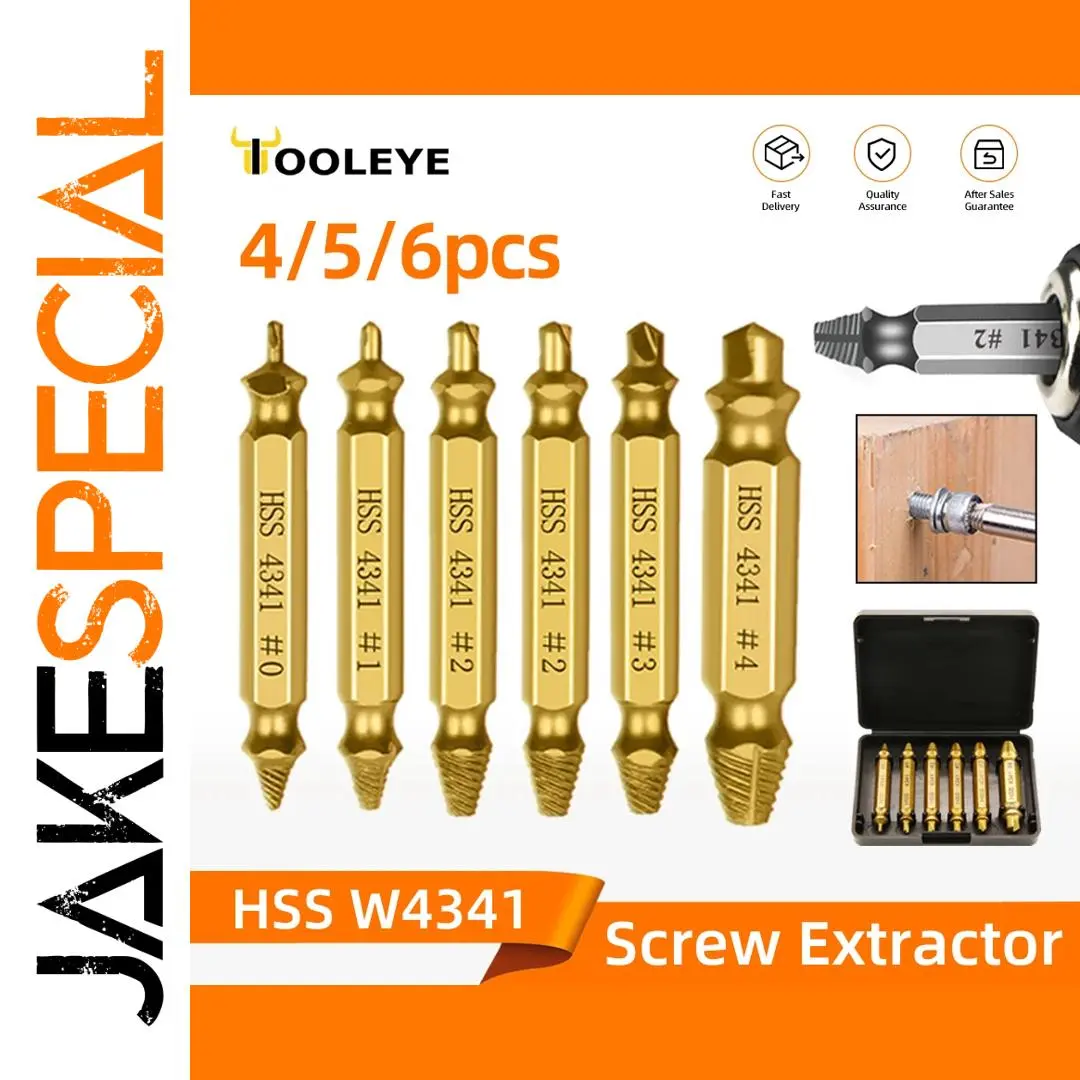 Durable Tungsten Carbide Screw Extractor Set 1 Durable Tungsten Carbide Screw Extractor Set