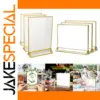 Gold Border Acrylic Sign Holder 10x15cm, 13x18cm, 15x21cm