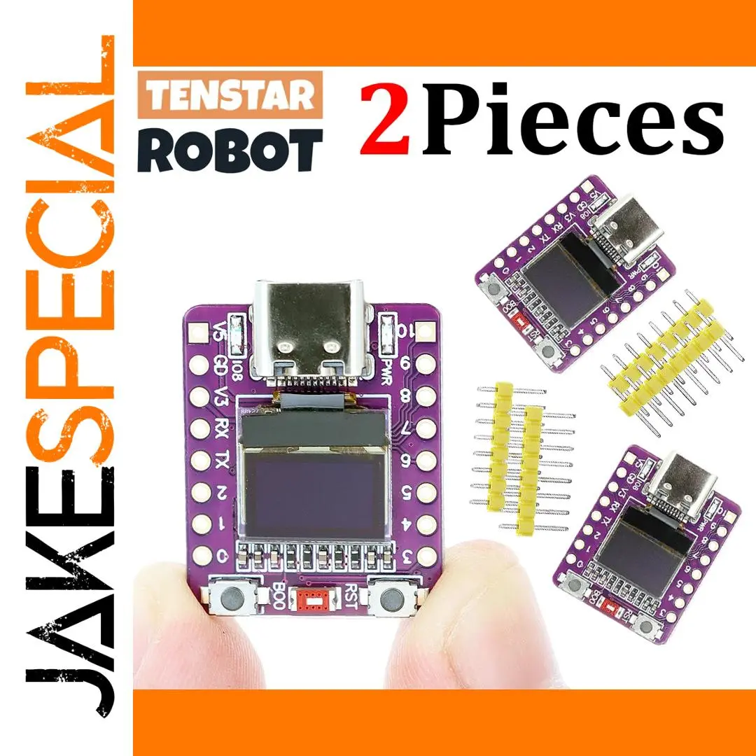 ESP32-C3 OLED Development Modules Set of Two 1 ESP32-C3 OLED Development Modules Set of Two