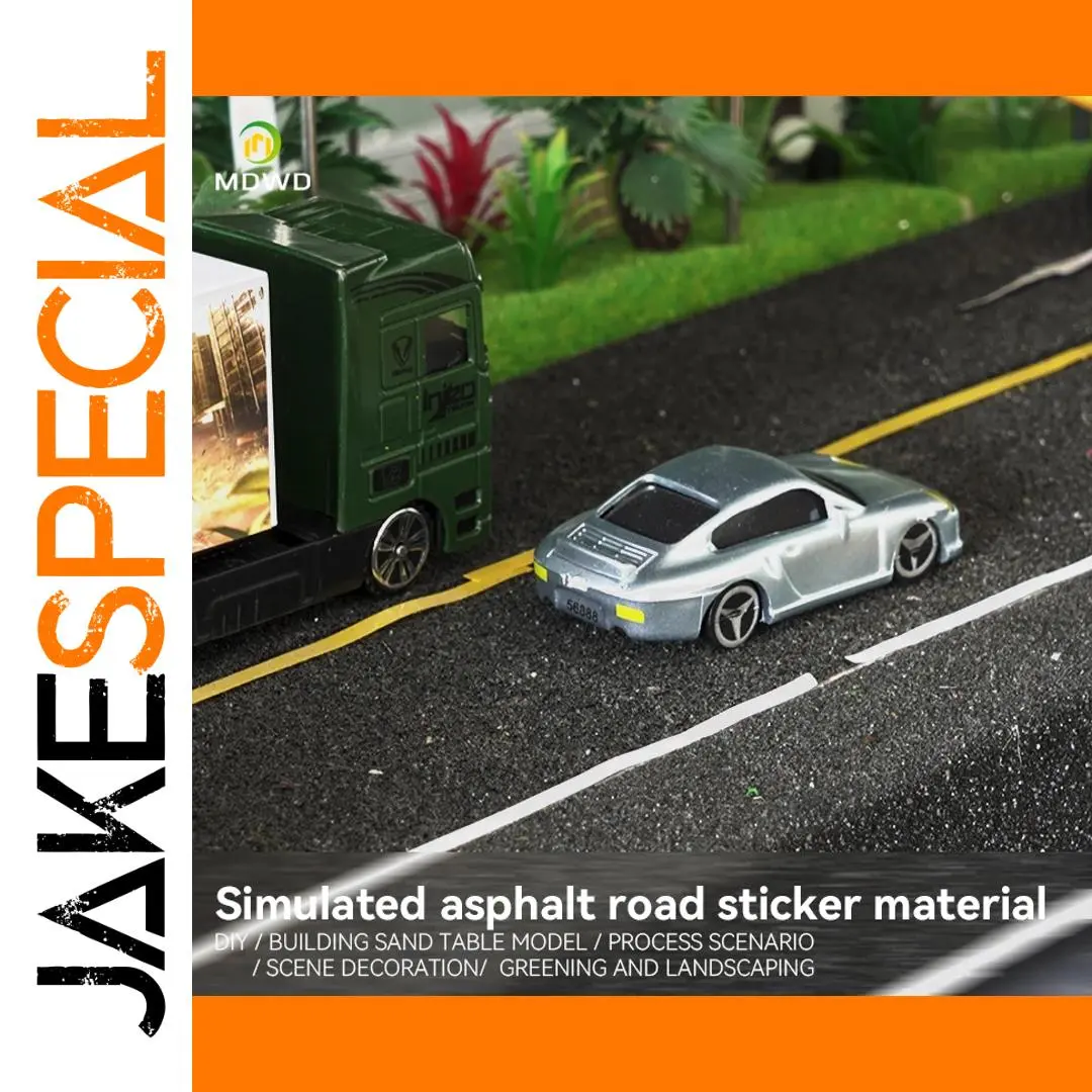 Model Railway Asphalt Tape 10cm x 2.5m 1 Model Railway Asphalt Tape 10cm x 2.5m