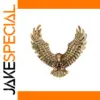 Retro Eagle Brooch with Antique Gold Finish
