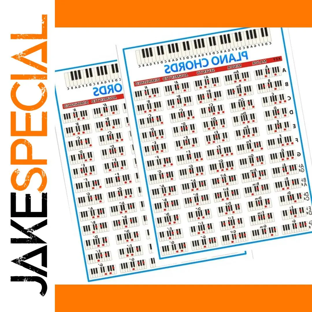 88-Key Piano Chord Practice Sticker Set 1 88-Key Piano Chord Practice Sticker Set