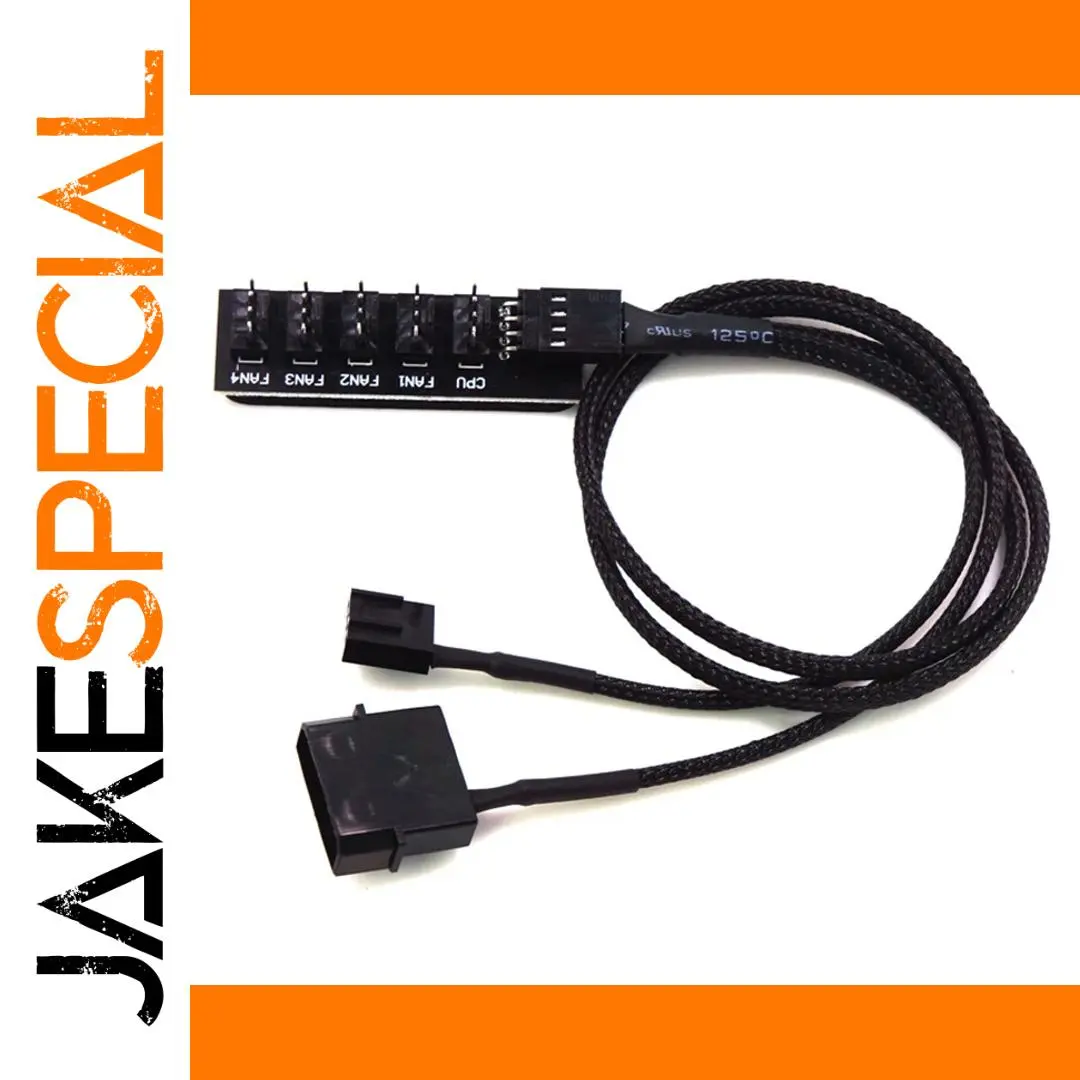 5-in-1 PC Fan Splitter Hub with PWM Control 1 5-in-1 PC Fan Splitter Hub with PWM Control