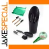 Elegant Black Mini Garden Tool Set for Precise Plant Care