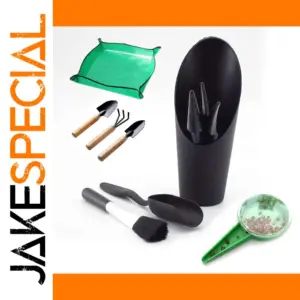 Elegant Black Mini Garden Tool Set for Precise Plant Care