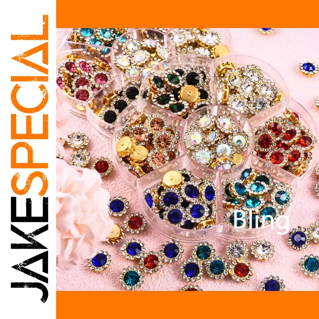 Vibrant 12mm Sunflower Rhinestones Set (105 pcs) 1 Vibrant 12mm Sunflower Rhinestones Set (105 pcs)