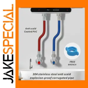 Durable 304 Stainless Steel Shower Hose, Adjustable Length