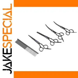 Professional Pet Grooming Scissors Set with Stainless Steel Tools