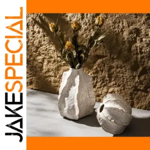 European Ceramic Vase with Organic Texture