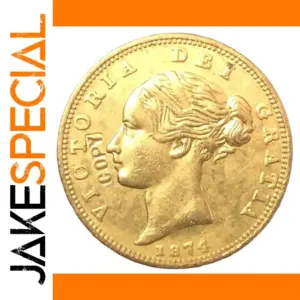 Vintage Queen Victoria 1 Sovereign Replica