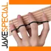 Black Guitar Finger Resistance Bands Set