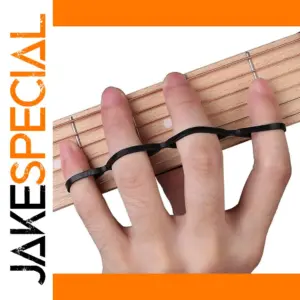 Black Guitar Finger Resistance Bands Set