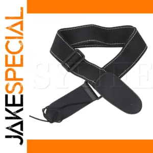 Black 80cm Polyester Guitar Strap with Comfort