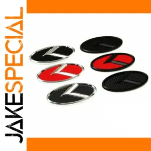 Kia K Logo Car Badge - 11cm, 3D "K" Emblem