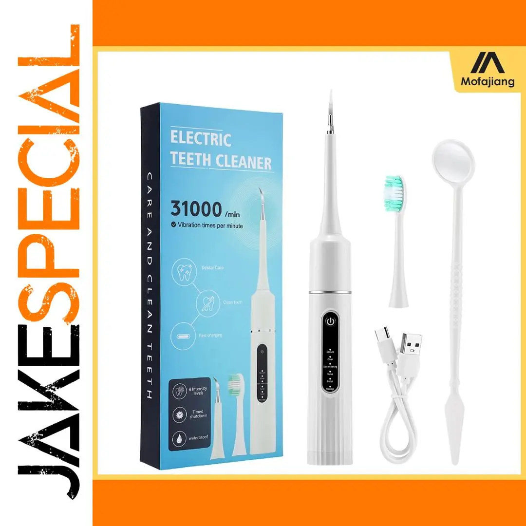 White Electric Toothbrush with 31,000 VPM 1 White Electric Toothbrush with 31,000 VPM