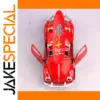 Vibrant Red Diecast Racing Car with Surfboard
