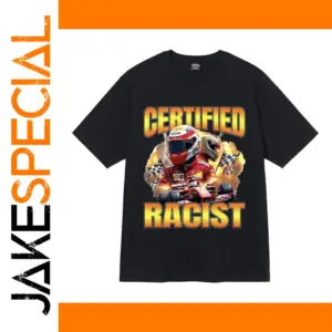 Bold Racing Graphic Oversized T-Shirt for Men