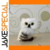 Miniature Plush Owl Decoration for Home
