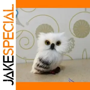 Miniature Plush Owl Decoration for Home