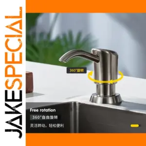 Built-in Silver Soap Dispenser with 500ml Capacity