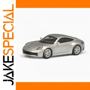 Silver Porsche 911 Scale Model 1:87 Collectible