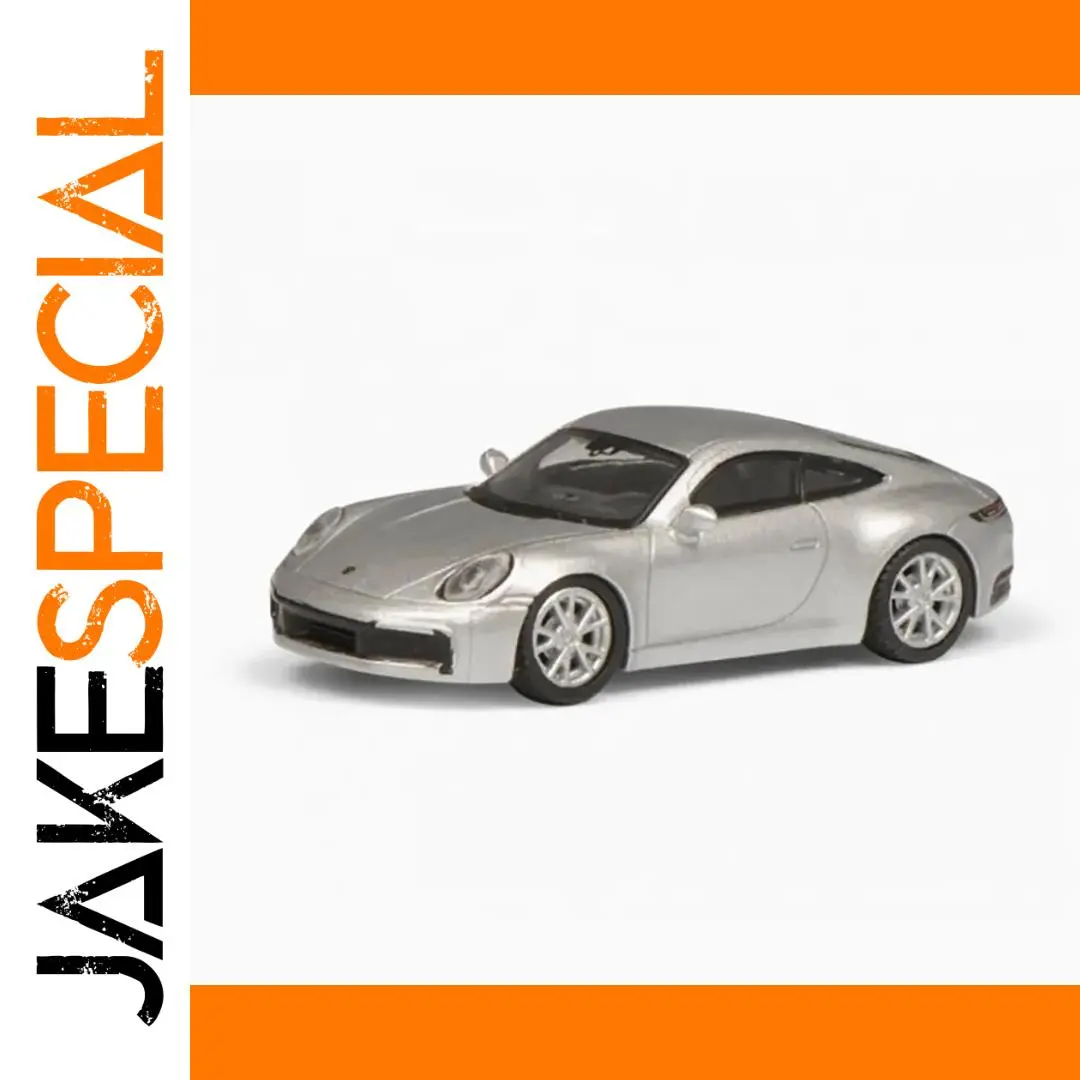 Silver Porsche 911 Scale Model 1:87 Collectible 1 Silver Porsche 911 Scale Model 1:87 Collectible