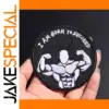 Black Round Punk Bodybuilding Motivational Patch
