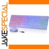 Purple Wireless Keyboard and Mouse Set