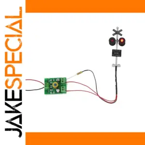 HO Scale Railroad Crossing Signal with LED Lights