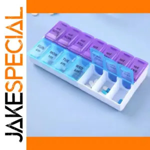 Portable Mini Pill Organizer with Keychain