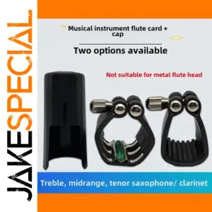 Saxophone Ligature Clip with Leather Cover