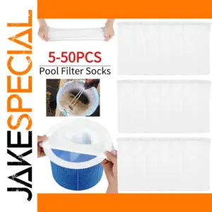 White Pool Skimmer Sock 22x13cm Pack of 10
