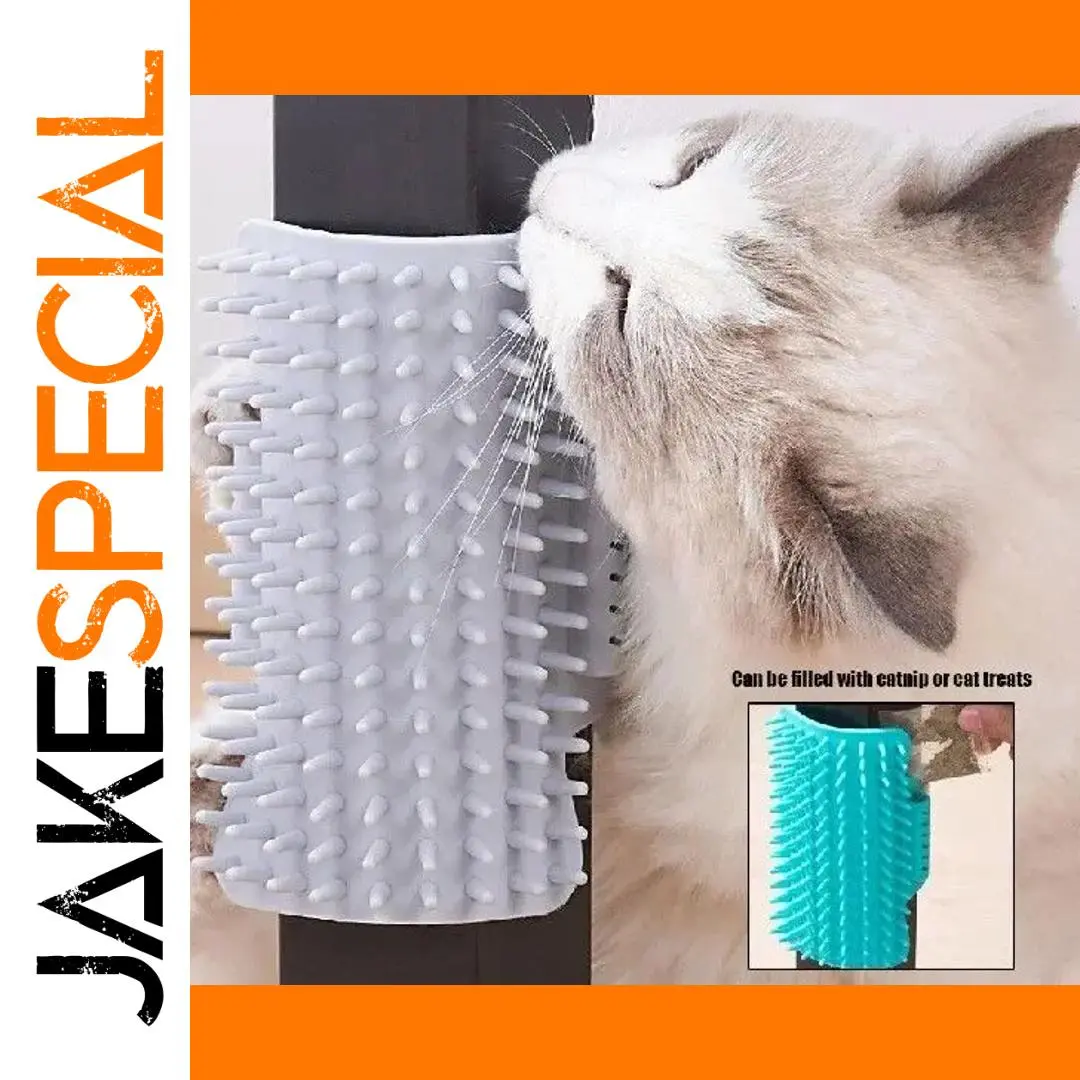 Wall Corner Cat Grooming Brush 1 Wall Corner Cat Grooming Brush