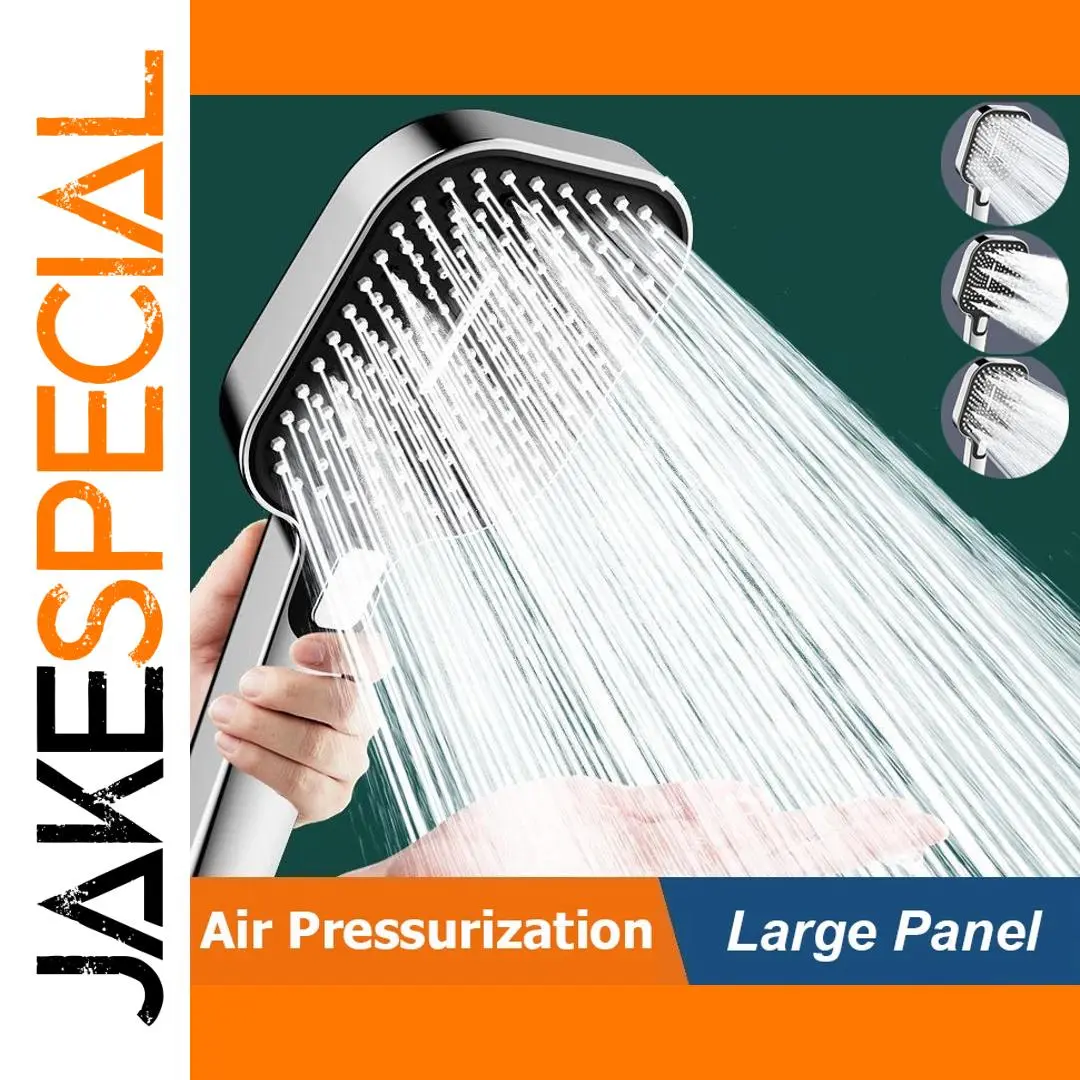 Square High-Pressure Shower Head with Multi-Mode Functions 1 Square High-Pressure Shower Head with Multi-Mode Functions