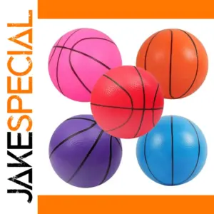 Vibrant Inflatable Rubber Basketball Toy 6"/8.5"