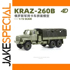 1:72 Scale KRAZ-260B Military Truck Model
