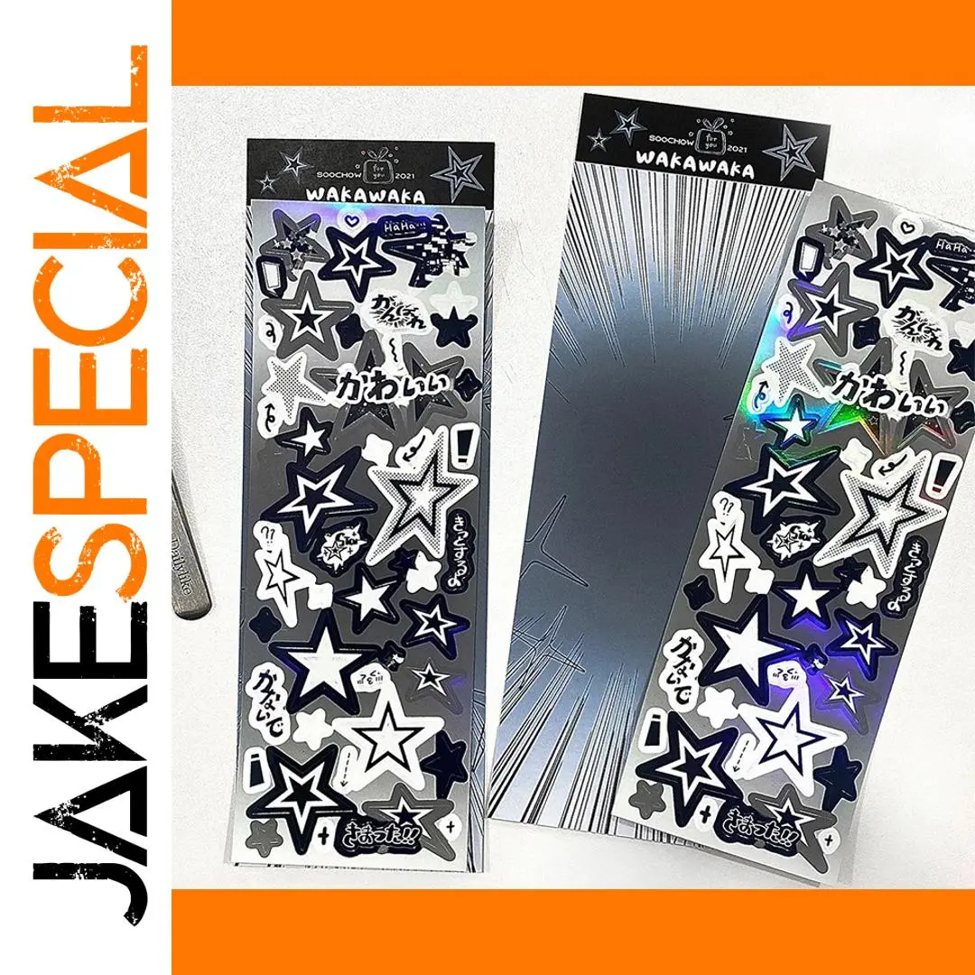 Colorful Y2K Star Sticker Sheet for Crafts 1 Colorful Y2K Star Sticker Sheet for Crafts