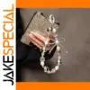 Elegant Beaded Phone Chain with Bow Design