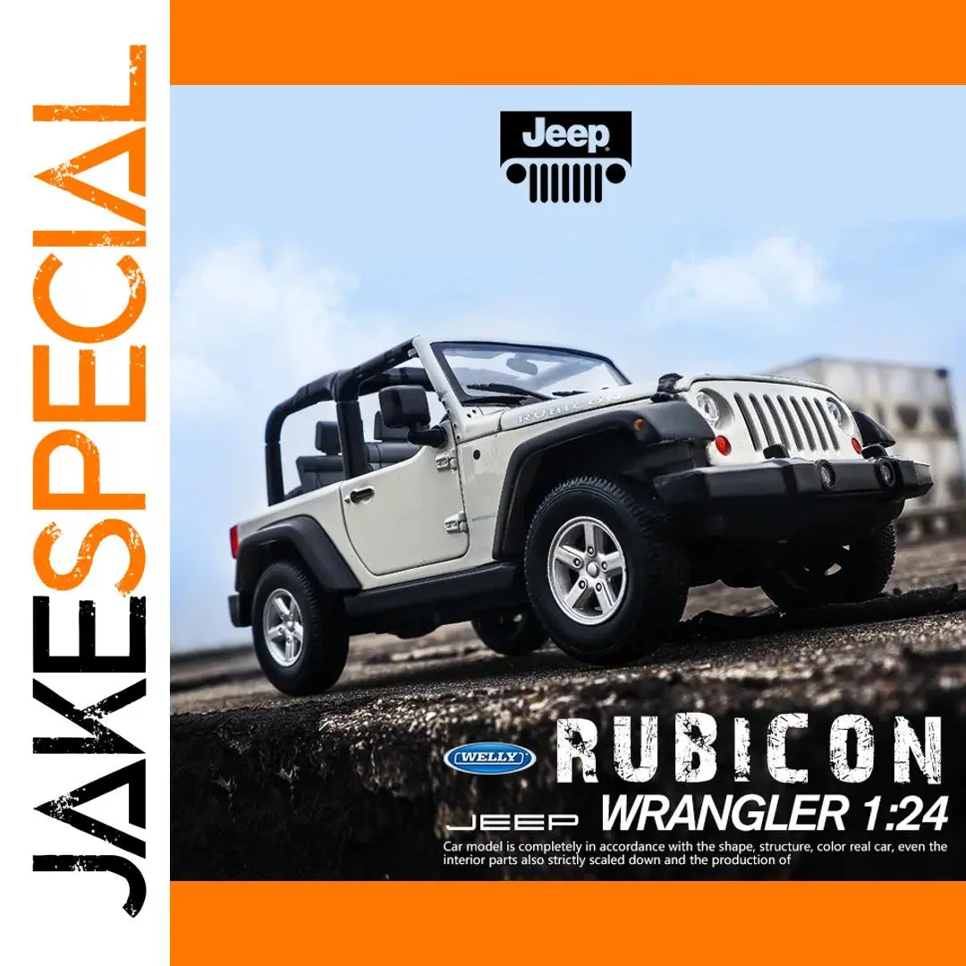 1:24 Scale Jeep Wrangler Rubicon Model by WELLY 1 1:24 Scale Jeep Wrangler Rubicon Model by WELLY