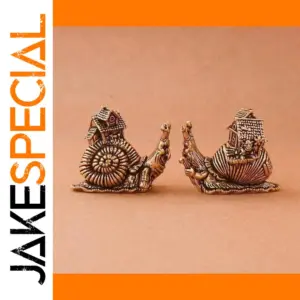 Copper Snail House Miniature Ornament
