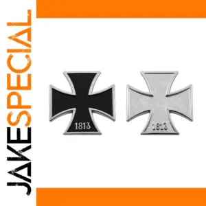 Metal Maltese Cross Emblem for Vehicles