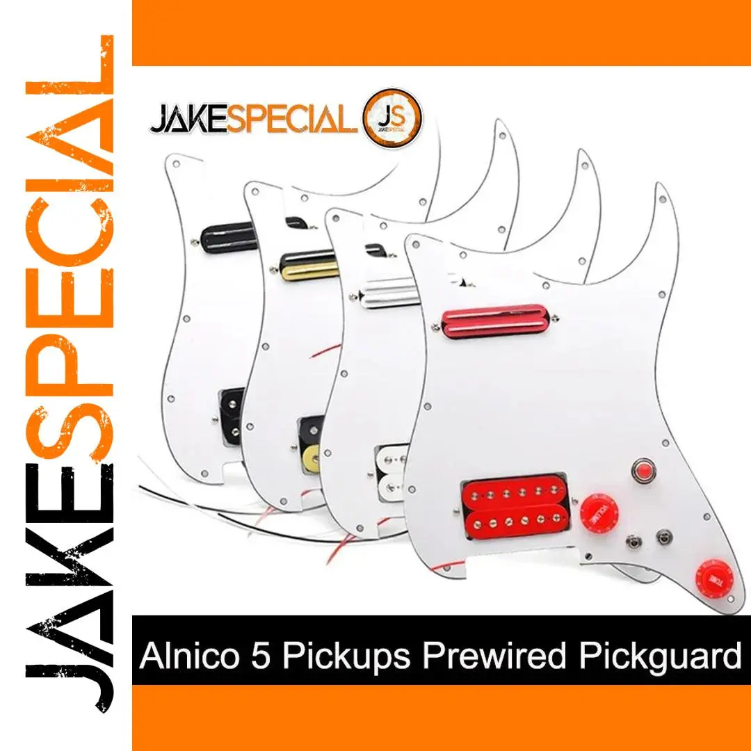 Prewired HH Guitar Pickguard with Humbuckers 1 Prewired HH Guitar Pickguard with Humbuckers