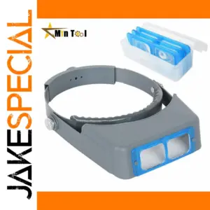 Head-Wearing Magnifier with 4 Interchangeable Lenses