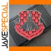 Shield-Shaped PVC Jet Patch 9.8x10 cm