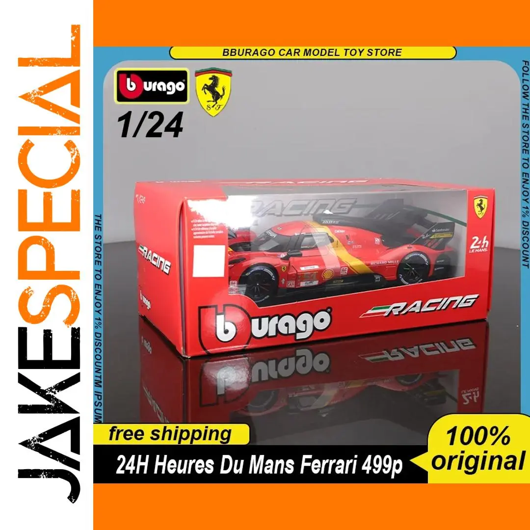 Ferrari 499p #51 1:24 Diecast Racing Model 1 Ferrari 499p #51 1:24 Diecast Racing Model