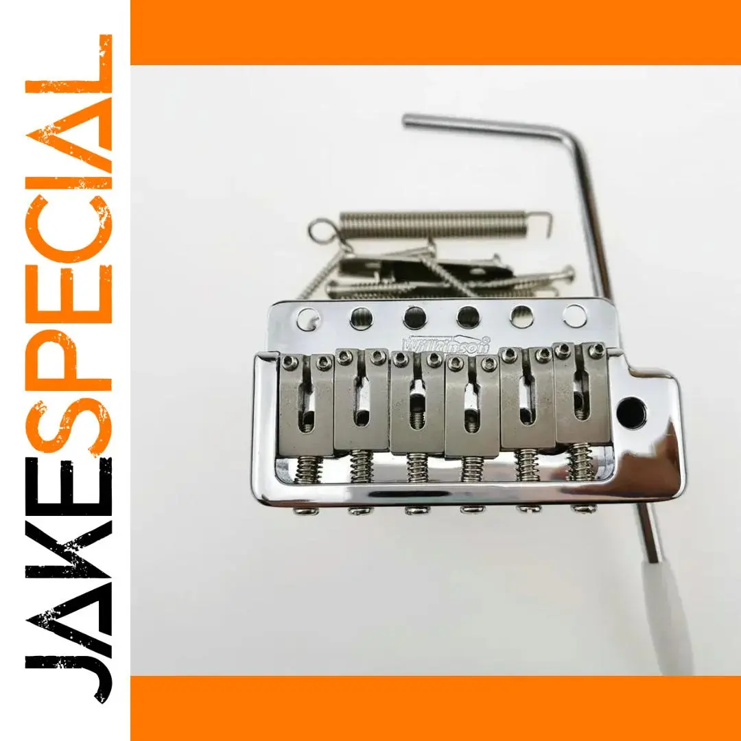 Wilkinson WVP6 Chrome Silver Tremolo Bridge 1 Wilkinson WVP6 Chrome Silver Tremolo Bridge