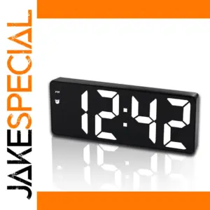Sleek 6-Inch LED Digital Alarm Clock